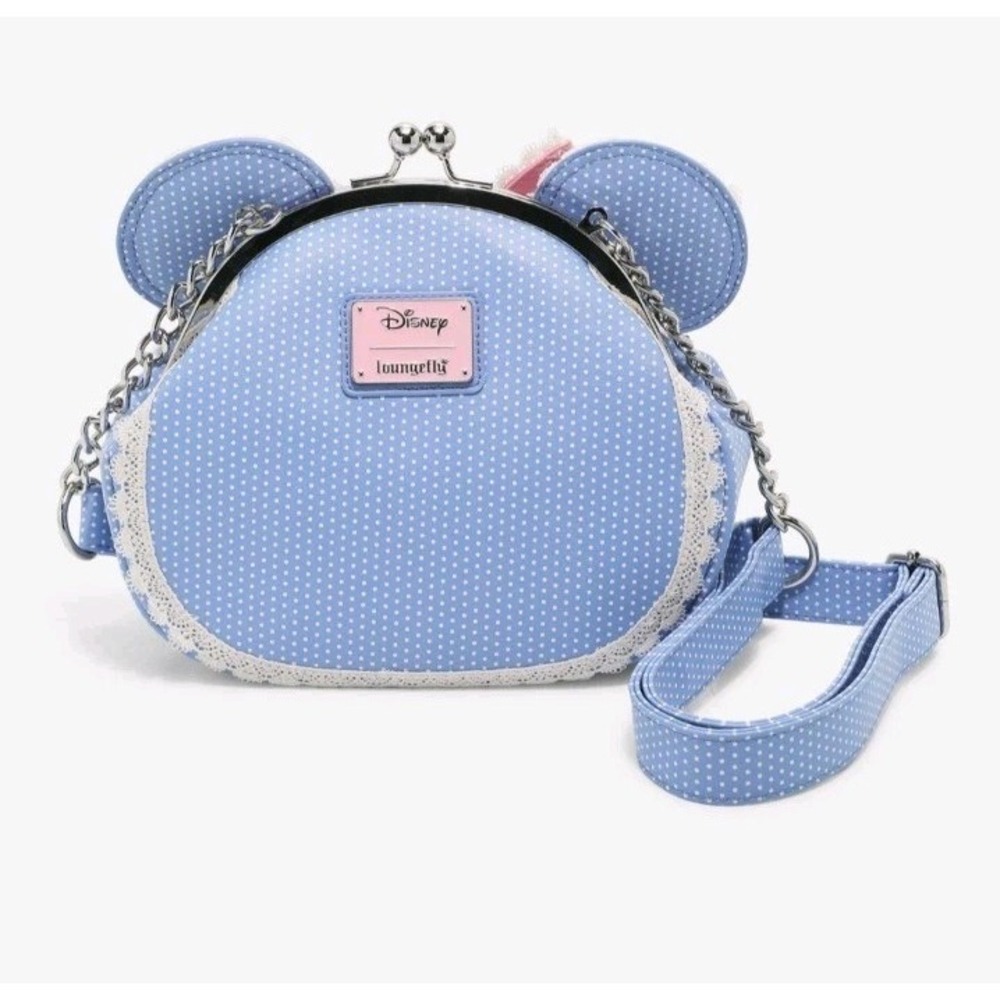 NEW! LOUNGEFLY‎ DISNEY MINNIE MOUSE FLORAL LACE CROSSBODY BAG & MATCHING WALLET! - Picture 12 of 13